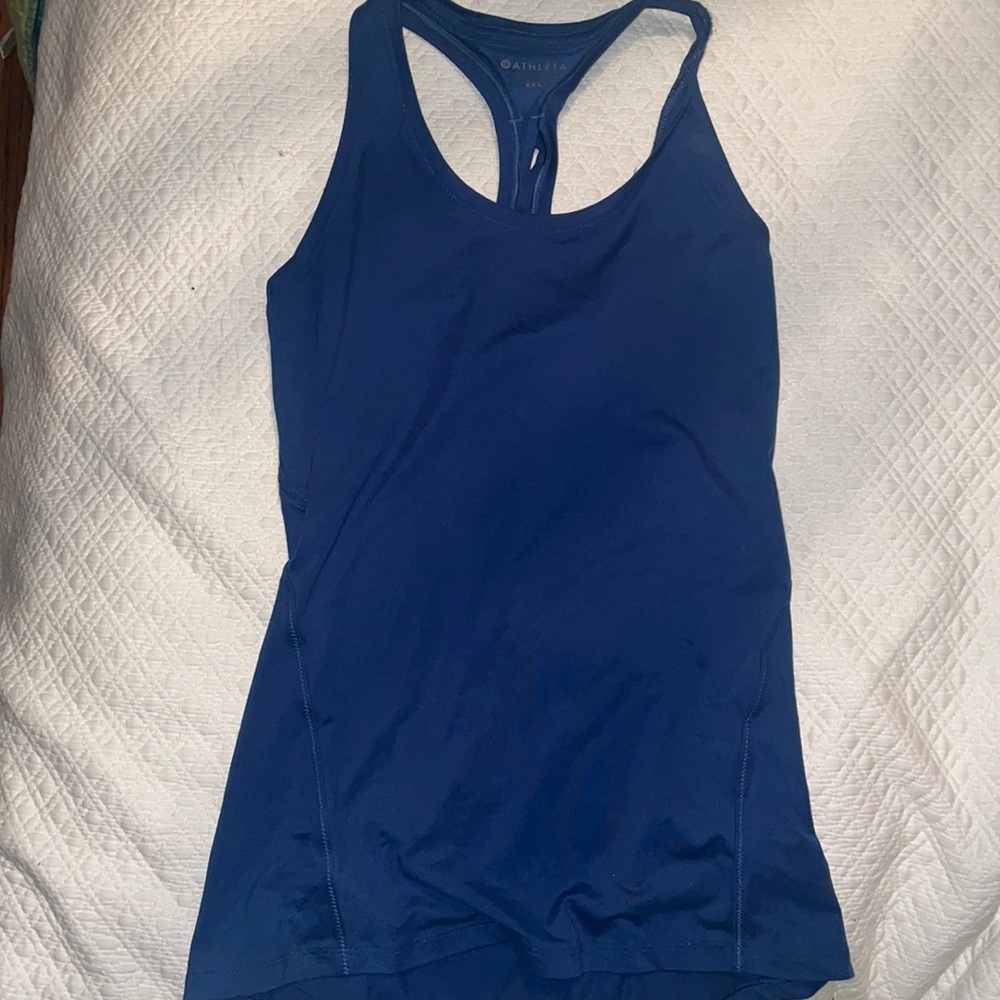 Dark blue athleta tank top